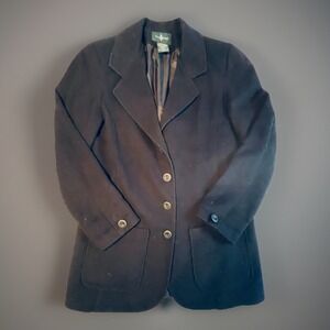 Hunt Club Boys Wool Blend Jacket Black Size 10 Tall Classic Button Front